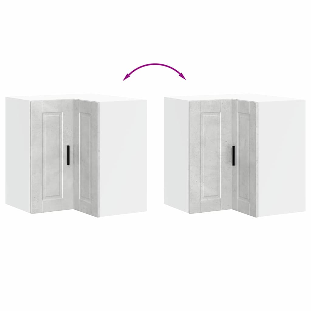 Köksinredning Överskåp hörnskåp Porto Betonggrå