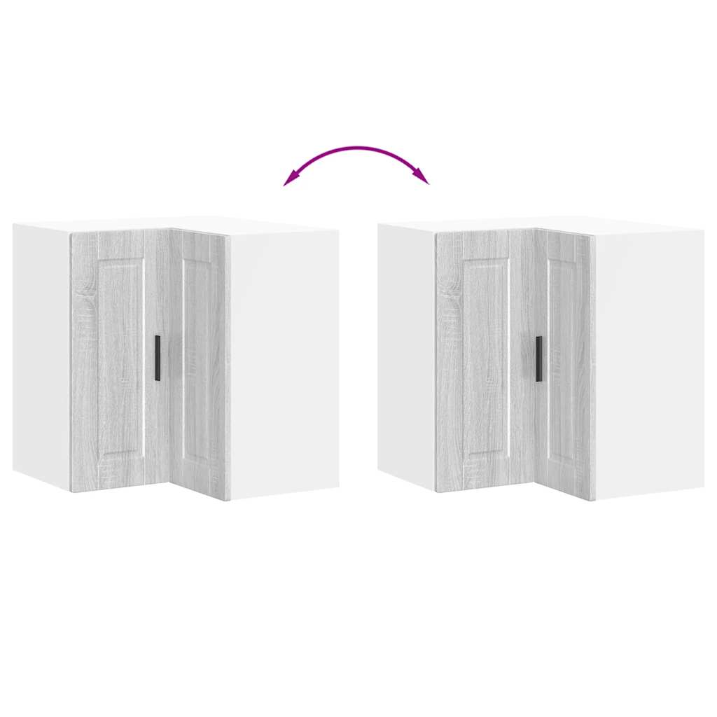 Köksinredning Överskåp hörnskåp Porto Sonoma Grå