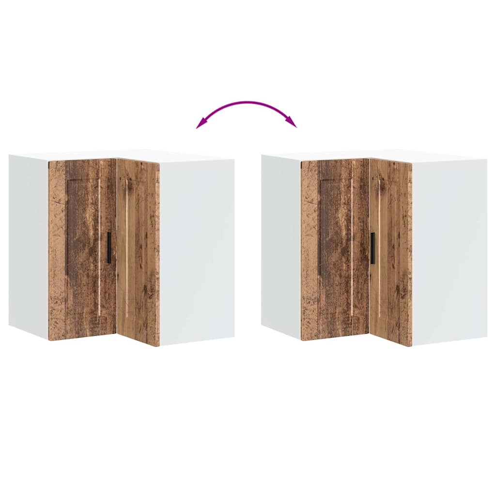 Köksinredning Överskåp hörnskåp Porto Åldrat Trä