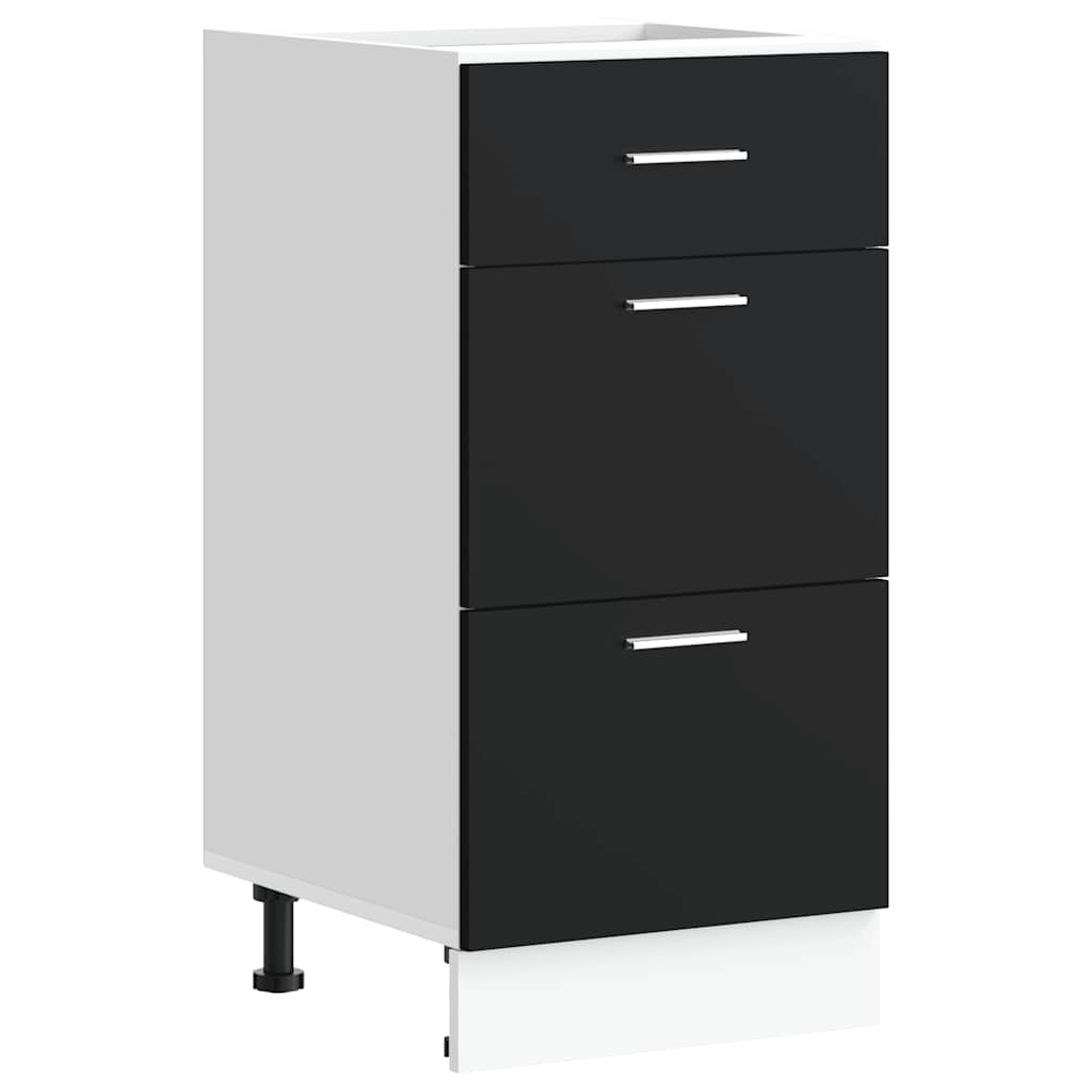 Köksinredning Underskåp Bänkskåp “Lyon” Svart 40x46x81,5 cm