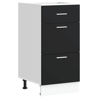 Köksinredning Underskåp Bänkskåp “Lyon” Svart 40x46x81,5 cm