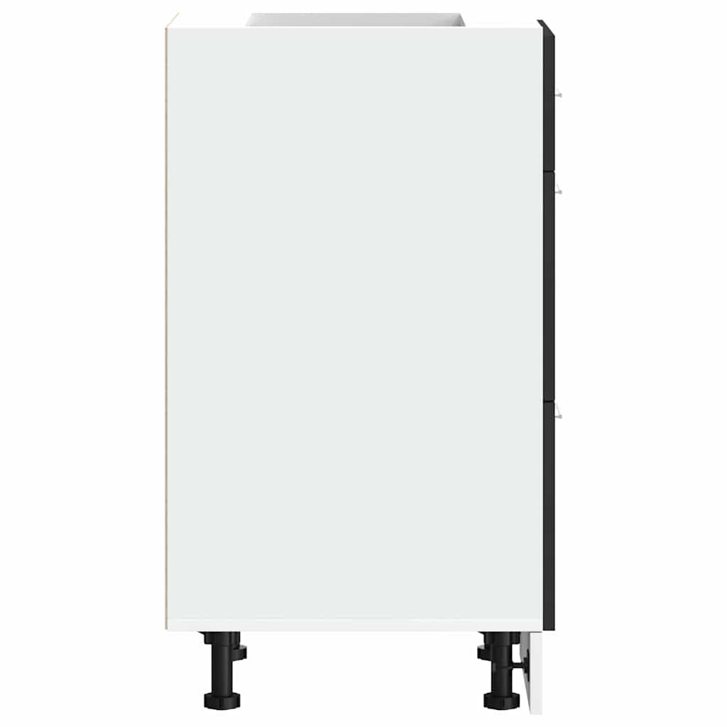 Köksinredning Underskåp Bänkskåp “Lyon” Svart 40x46x81,5 cm