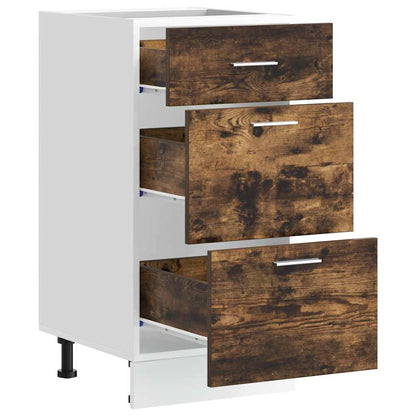 Köksinredning Underskåp Bänkskåp “Lyon” rökt Ek 40x46x81,5 cm