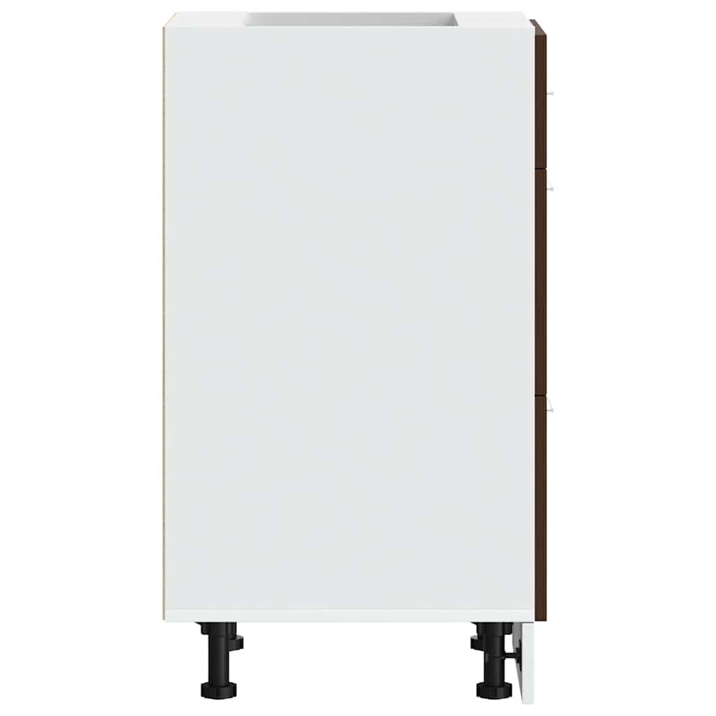 Köksinredning Underskåp Bänkskåp “Lyon” Brun Ek 40x46x81,5 cm