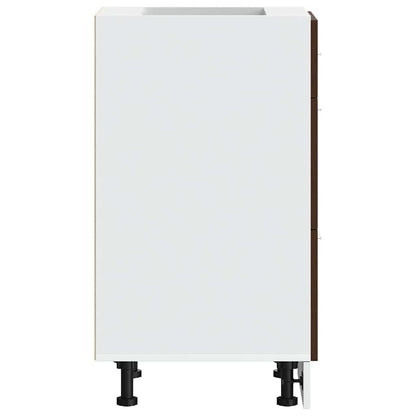 Köksinredning Underskåp Bänkskåp “Lyon” Brun Ek 40x46x81,5 cm