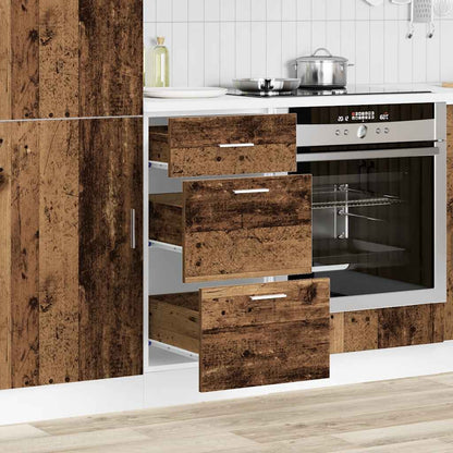 Köksinredning Underskåp Bänkskåp “Lyon” Åldrat Trä 40x46x81,5 cm