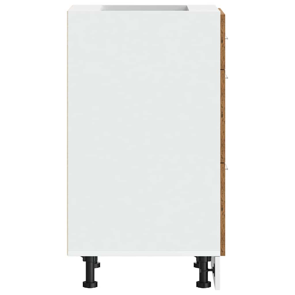 Köksinredning Underskåp Bänkskåp “Lyon” Åldrat Trä 40x46x81,5 cm