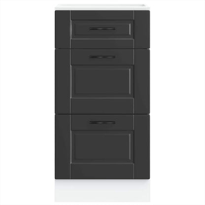 Köksinredning Underskåp Porto svart