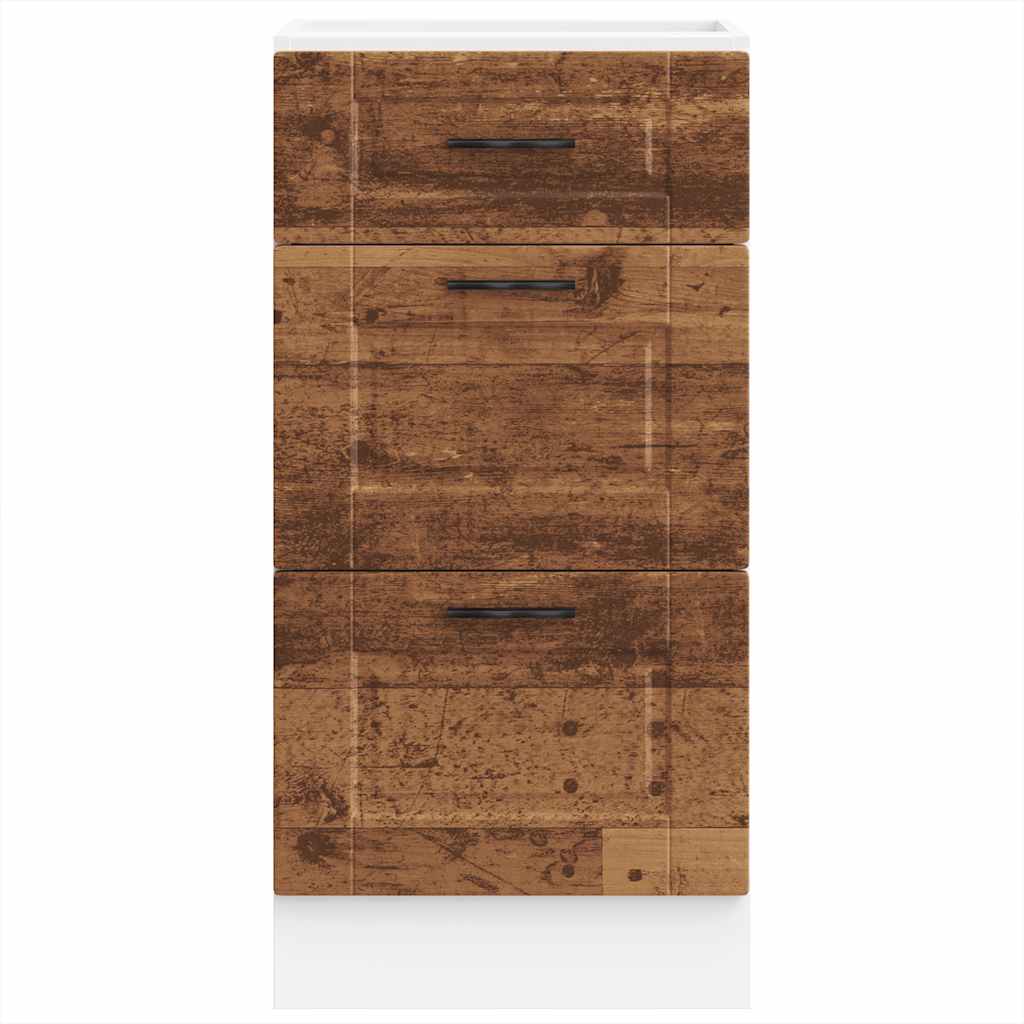 Köksinredning Underskåp Porto Åldrat Trä