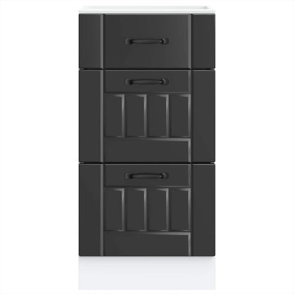 Köksinredning Underskåp Lucca svart