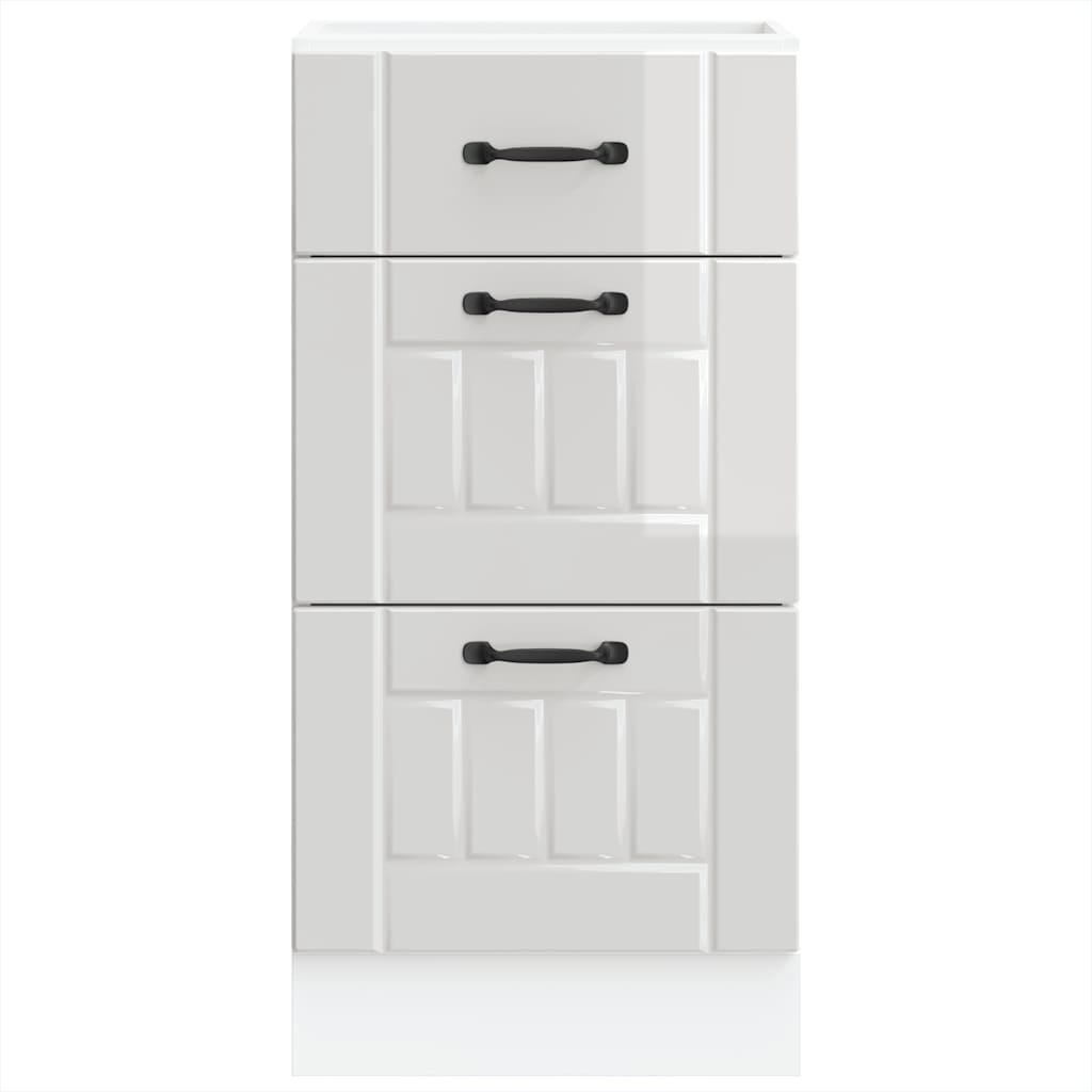 Köksinredning Underskåp Lucca Högglans Vit