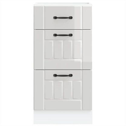 Köksinredning Underskåp Lucca Högglans Vit