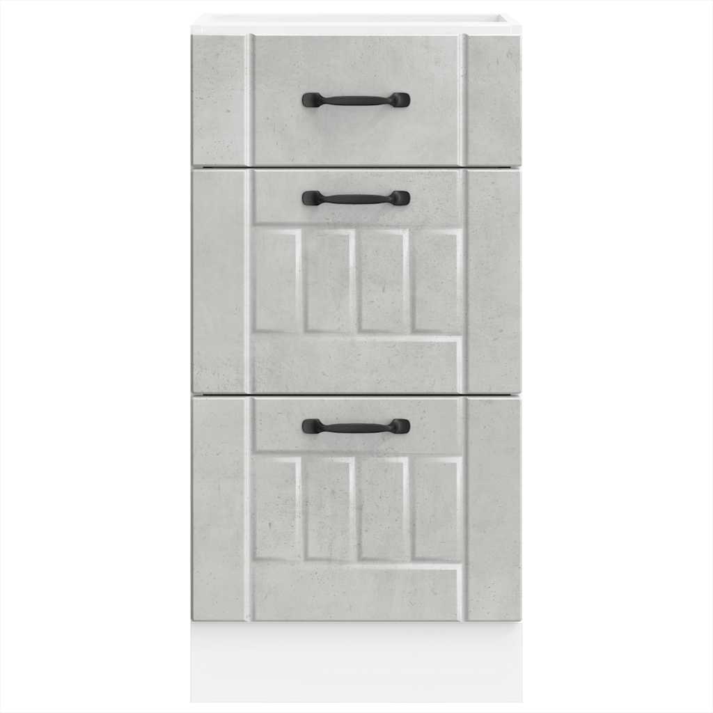 Köksinredning Underskåp Lucca Betonggrå