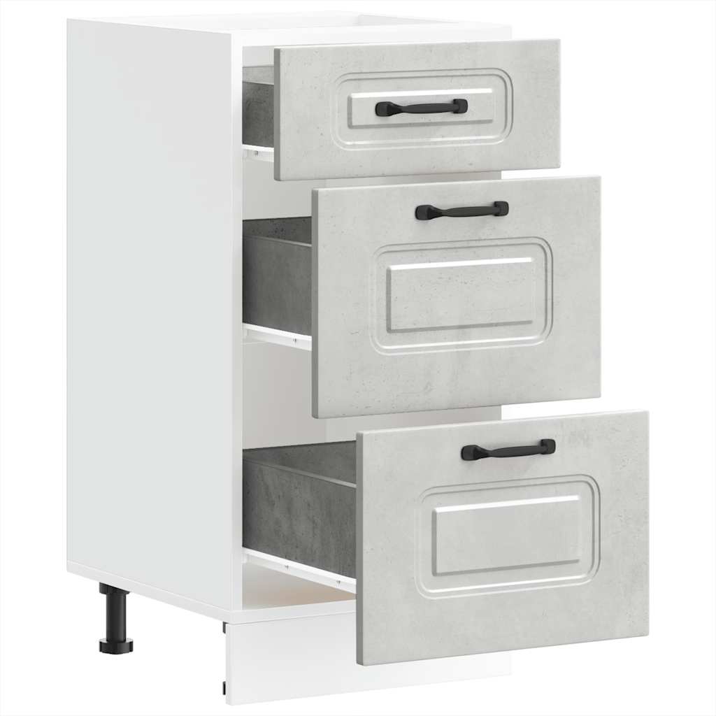 Köksinredning Underskåp Kalmar Betonggrå