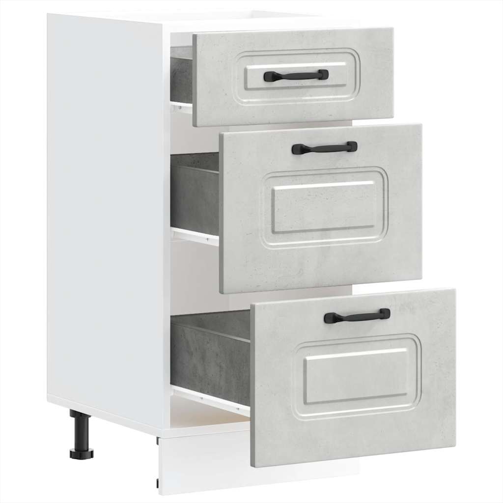 Köksinredning Underskåp Kalmar Betonggrå
