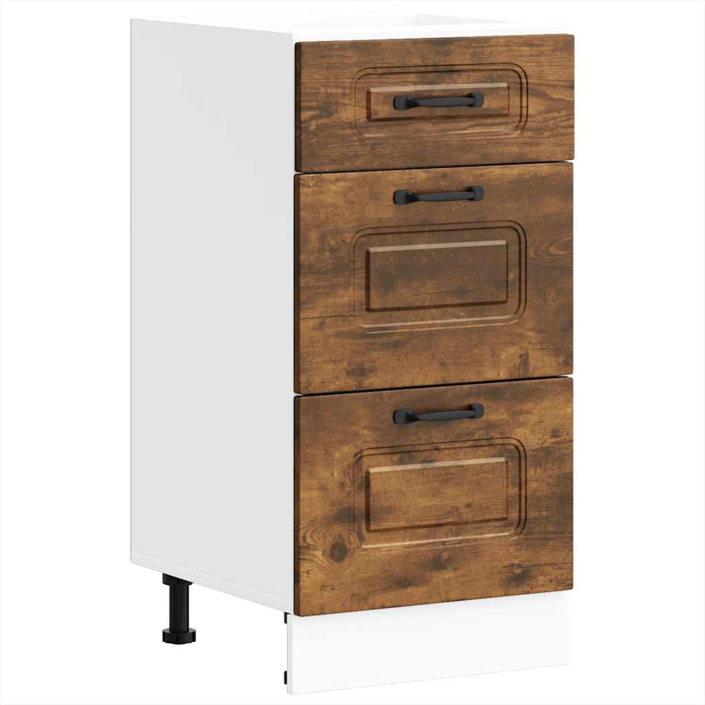 Köksinredning Underskåp Kalmar Rökfärgad ek