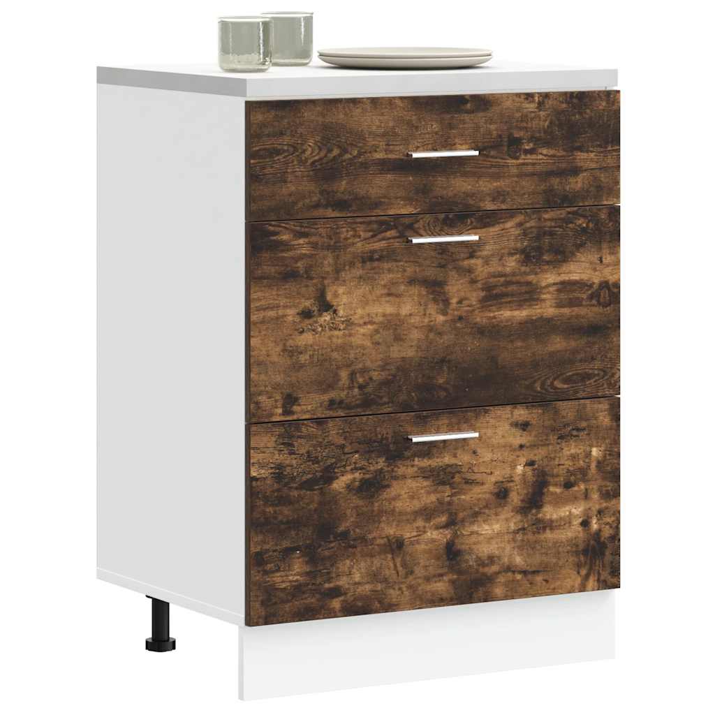 Köksinredning Underskåp “Lyon” rökt ek