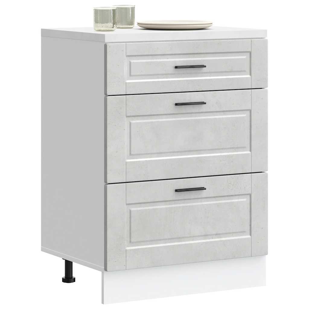 Köksinredning Underskåp Porto Betonggrå