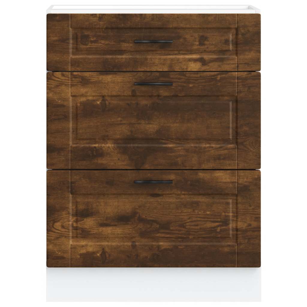 Köksinredning Underskåp Porto Rökfärgad ek