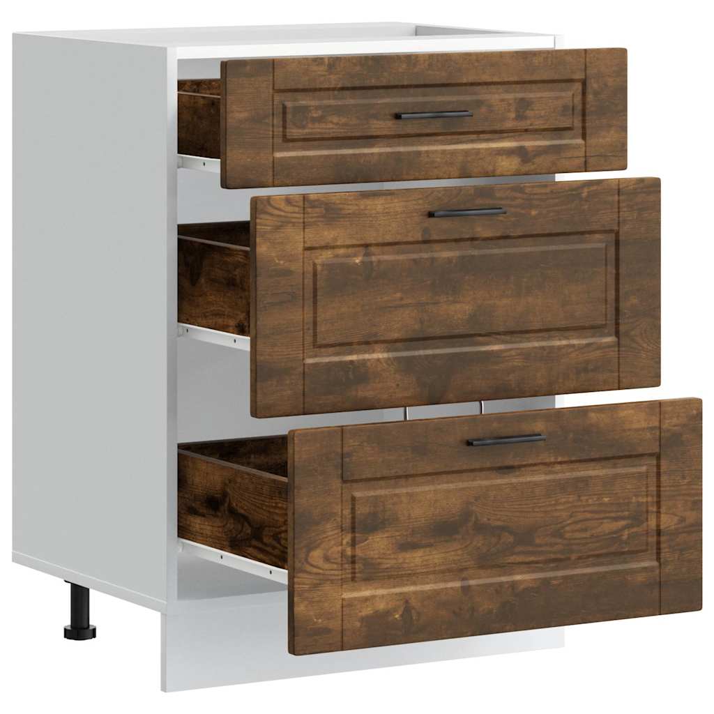 Köksinredning Underskåp Porto Rökfärgad ek