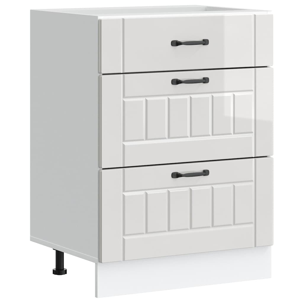 Köksinredning Underskåp Lucca Högglans Vit