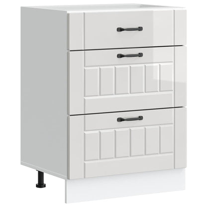 Köksinredning Underskåp Lucca Högglans Vit