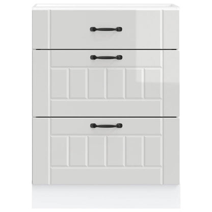 Köksinredning Underskåp Lucca Högglans Vit