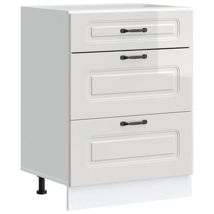 Köksinredning Underskåp Kalmar Högglans Vit