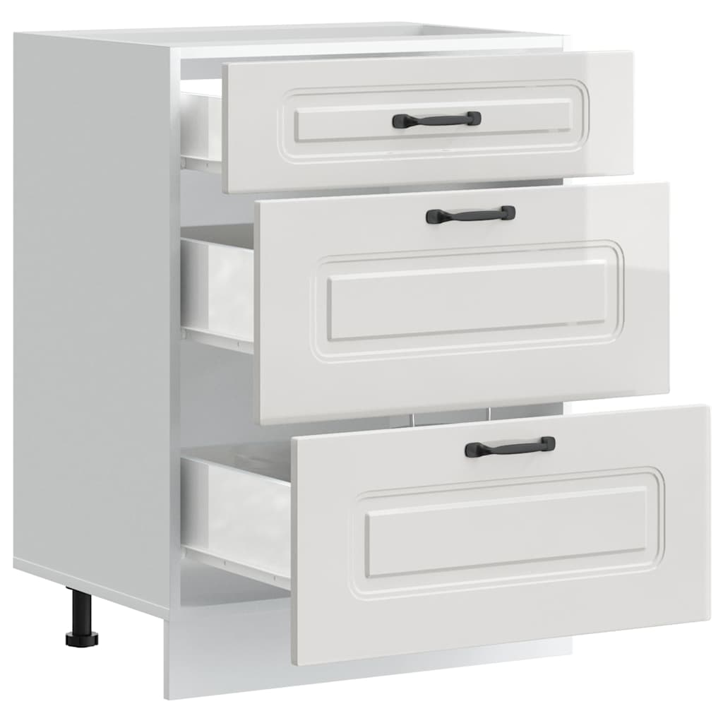 Köksinredning Underskåp Kalmar Högglans Vit