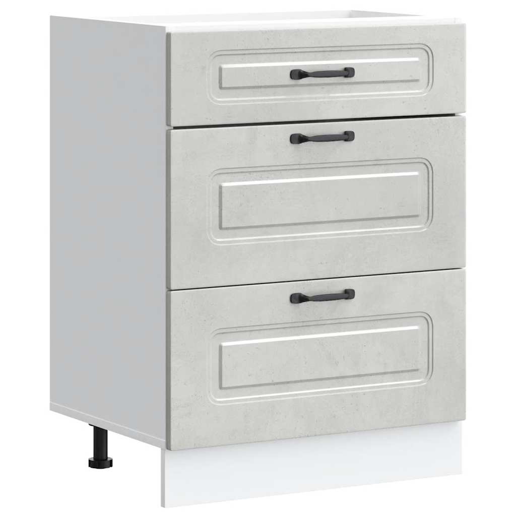 Köksinredning Underskåp Kalmar Betonggrå