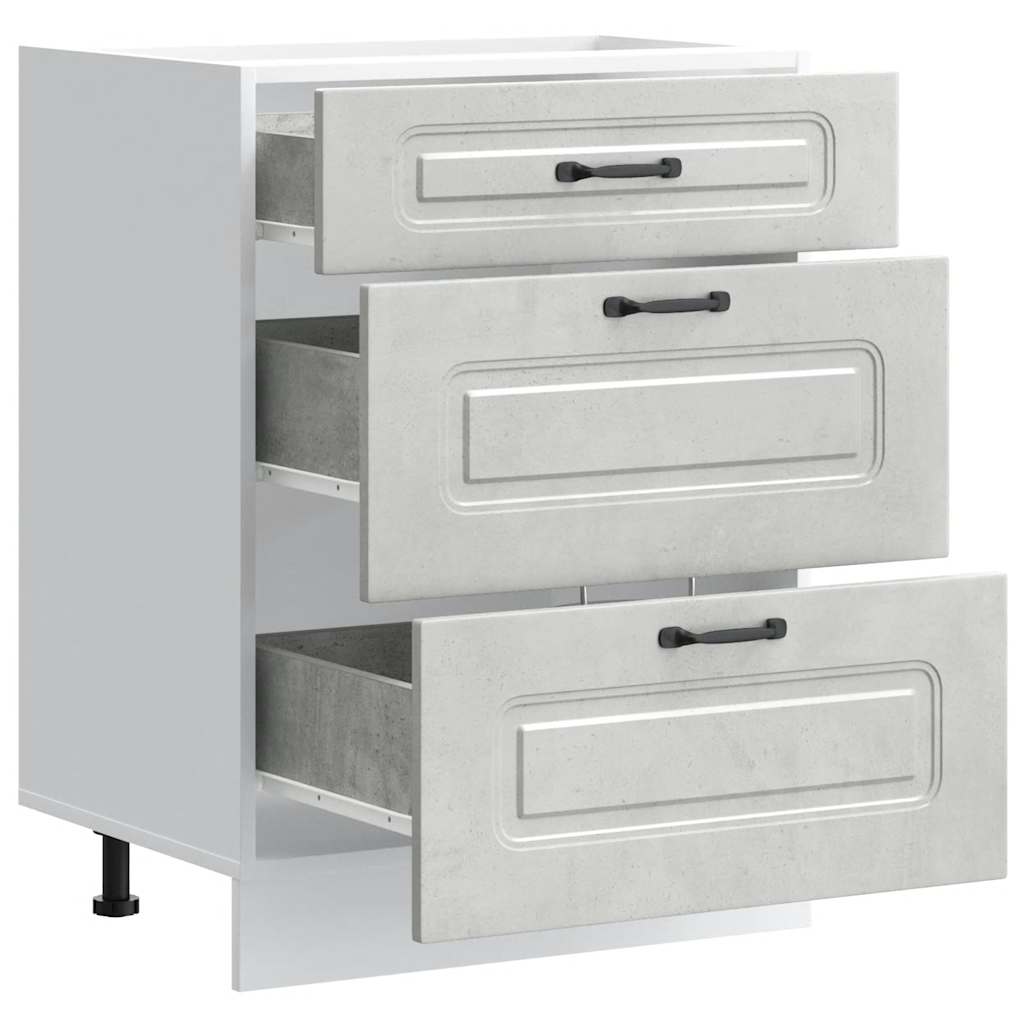 Köksinredning Underskåp Kalmar Betonggrå