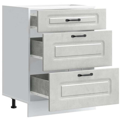 Köksinredning Underskåp Kalmar Betonggrå