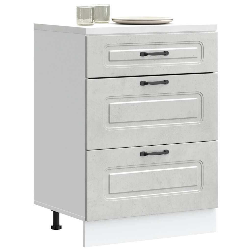 Köksinredning Underskåp Kalmar Betonggrå
