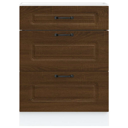 Köksinredning Underskåp Kalmar Brun ek