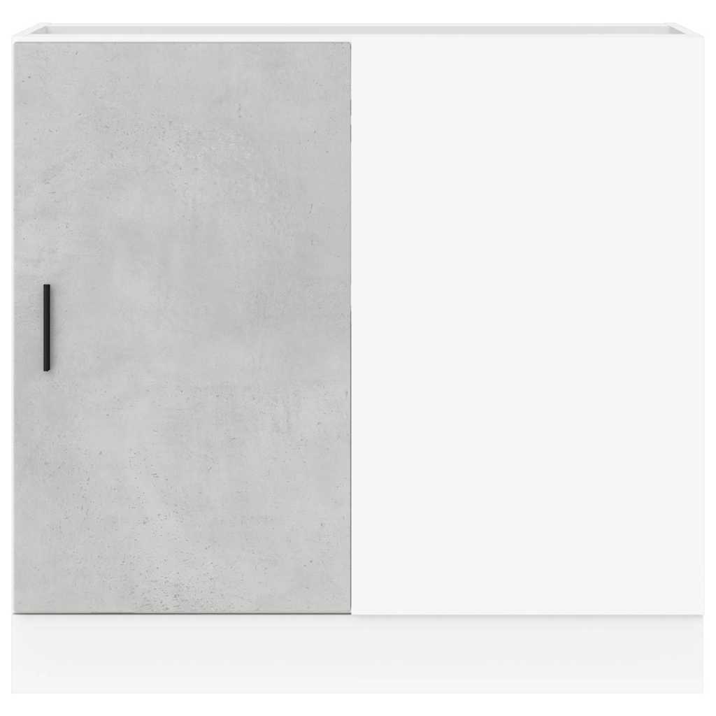 Köksinredning Underskåp med diskbänk “Lyon” Betonggrå