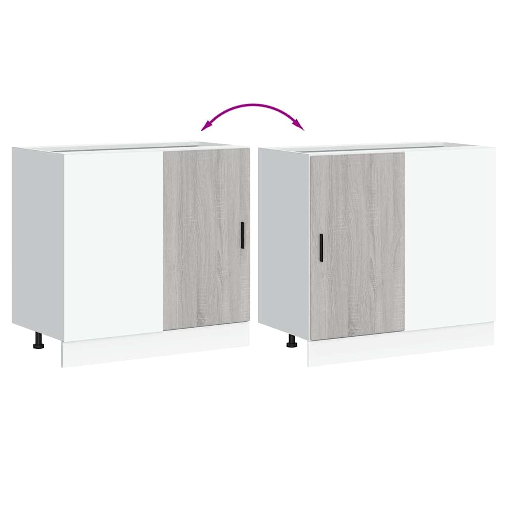 Köksinredning Underskåp med diskbänk “Lyon” Sonoma Grå