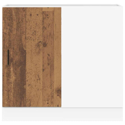 Köksinredning Underskåp med diskbänk “Lyon” Åldrat Trä