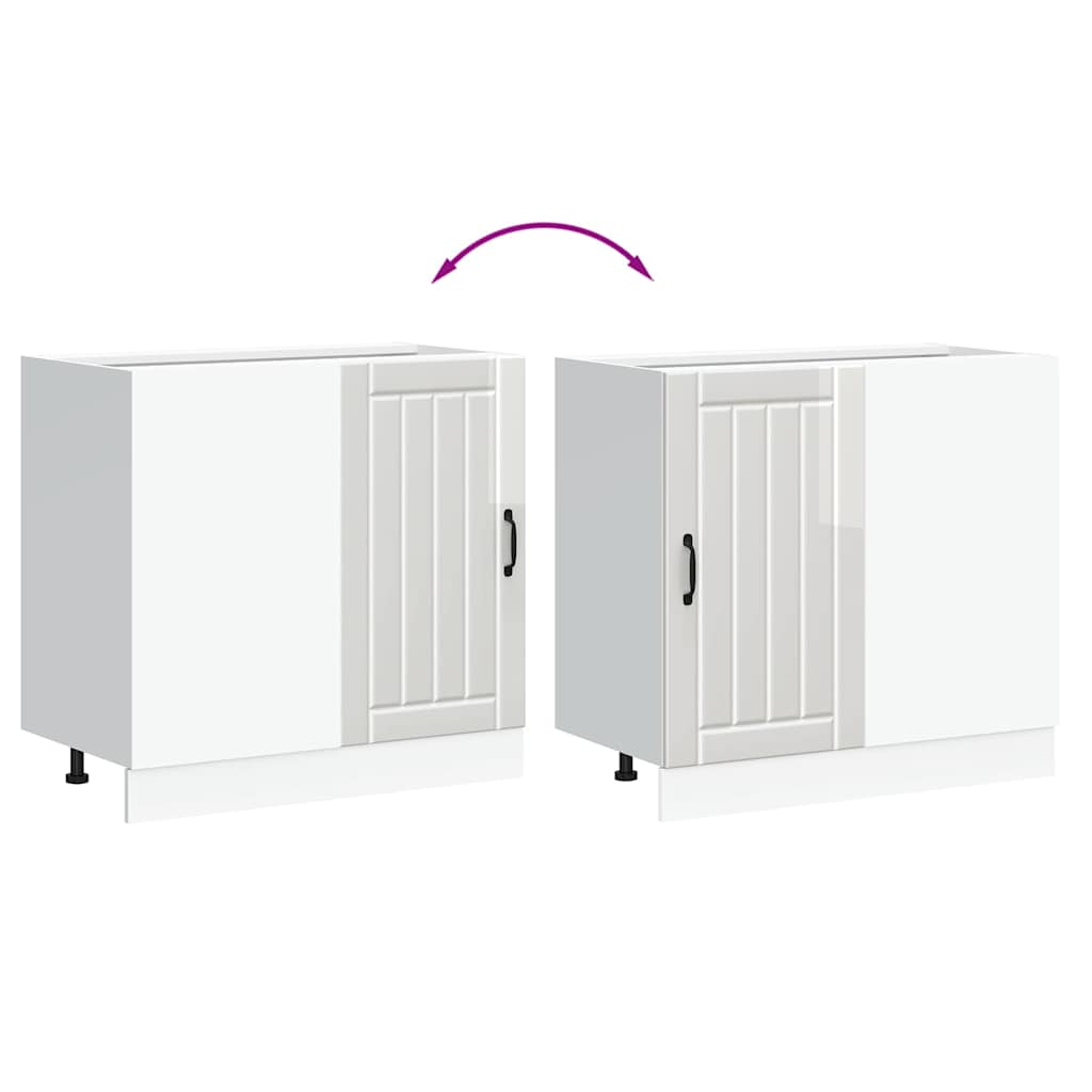 Köksinredning Underskåp Lucca Högglans Vit