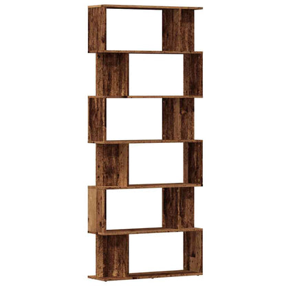 Bokhylla Åldrat Trä 80x24x192 cm
