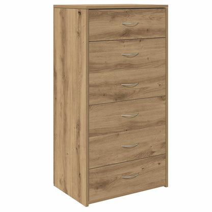 Byrå Artisan Ek 6 lådor 50x34x96 cm
