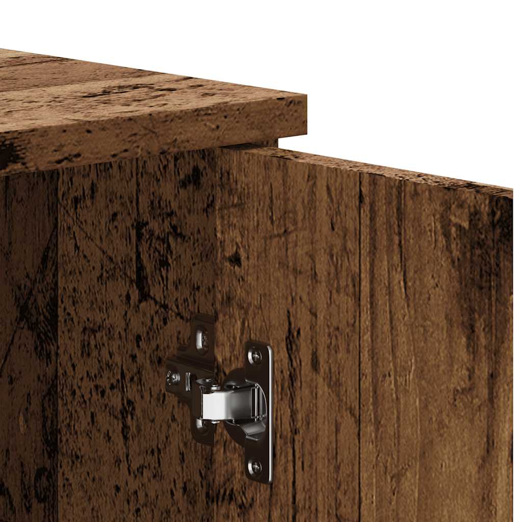 Skänk Åldrat Trä 80x36x75 cm