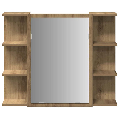 Badrumsspegel Spegelskåp Ek 80x20,5x64 cm