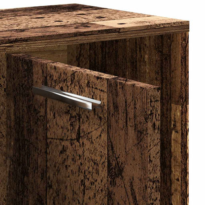 Bokhylla Åldrat Trä 90x28x90 cm