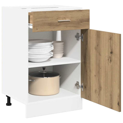 Köksinredning Underskåp Bänkskåp med låda “Lyon” Artisan Ek 50x46x81,5 cm