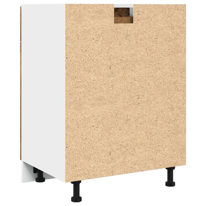 Köksinredning Underskåp Bänkskåp med låda “Lyon” Åldrat Trä 60x46x81,5 cm