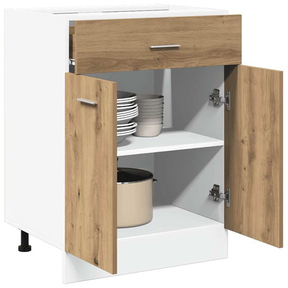 Köksinredning Underskåp Bänkskåp med låda “Lyon” Artisan Ek 60x46x81,5 cm