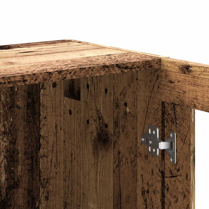 Bokhylla Åldrat Trä 82,5x30,5x80 cm