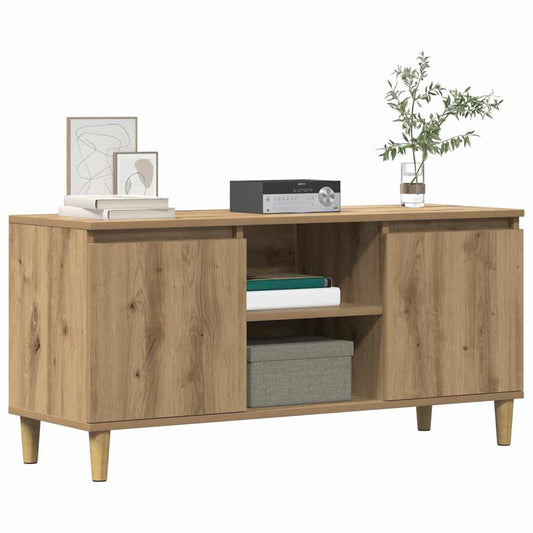 Tv-bänk artisan ek 102x35x50 cm konstruerat trä