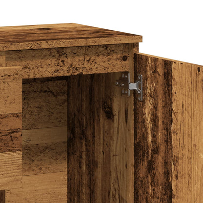 Skänk Åldrat Trä 102x35x70 cm