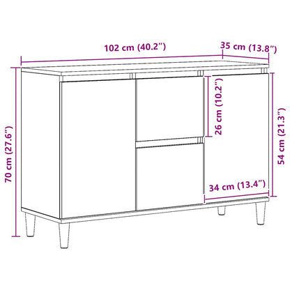Skänk Artisan Ek 102x35x70 cm